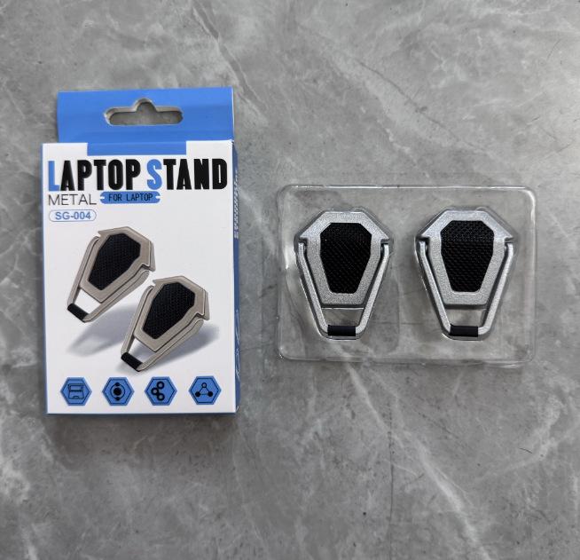 Aluminum Alloy Invisible Laptop Stand: Foldable Desktop Riser & Keyboard Tray