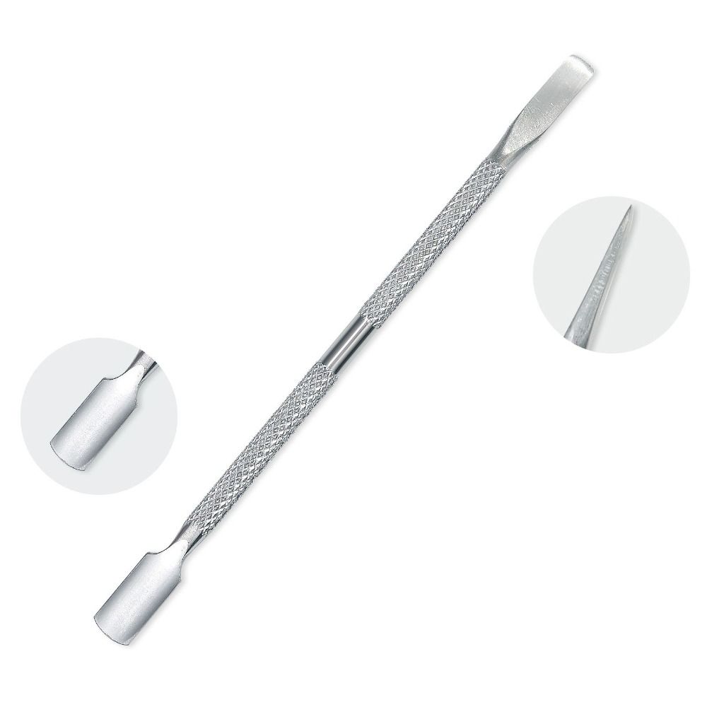 Double Sided Finger Dead Skin Push Stainless Steel Nail Cuticle Pusher High Quality Manicure