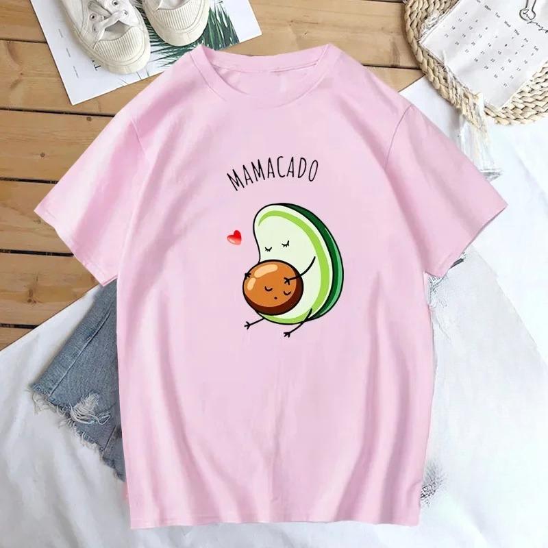 T Shirt Women Men Fuuny Avocado Dad Papacado Mamacado Tshirt Summer Short Sleeve Woman Clothes