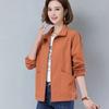 New Spring Autumn Trench Coat Women's Windbreaker Slim Stand-Collar Solid Outwear Ladies Short Casual Outwear Tops Lining