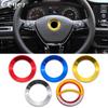 Car Interior Steering Wheel Emblem 3D Sticker Styling Aluminium Alloy Sticker Case For G/olf 6 7 P/olo C/C T/iguan V/W