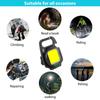 Mini Led Keychain Lights Multifunctional Portable Outdoor Cob Working Lamp Flashlight With Strong