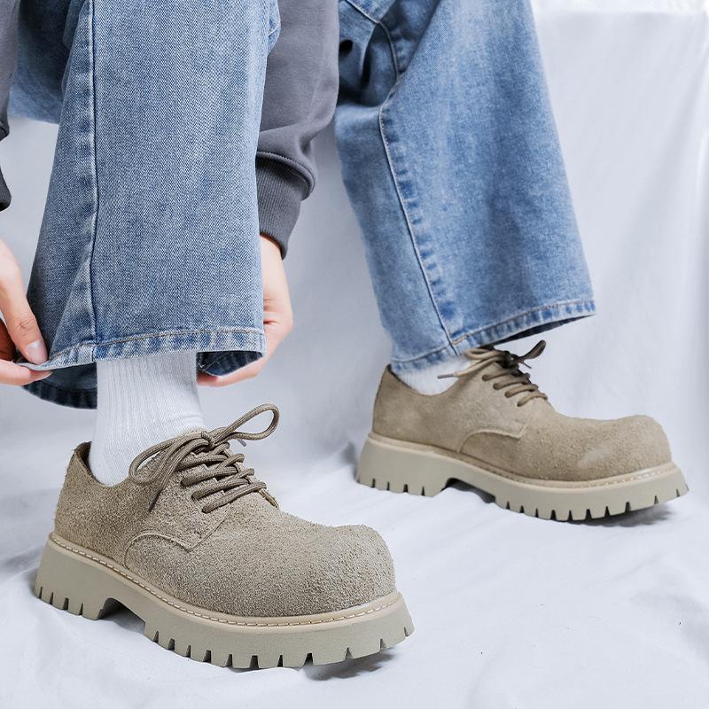 Американская одежда ретро большая голова инструментальная обувь нишевая обувь дерби высокая уличная пара кожаные туфли для поездок на работу 1039-R