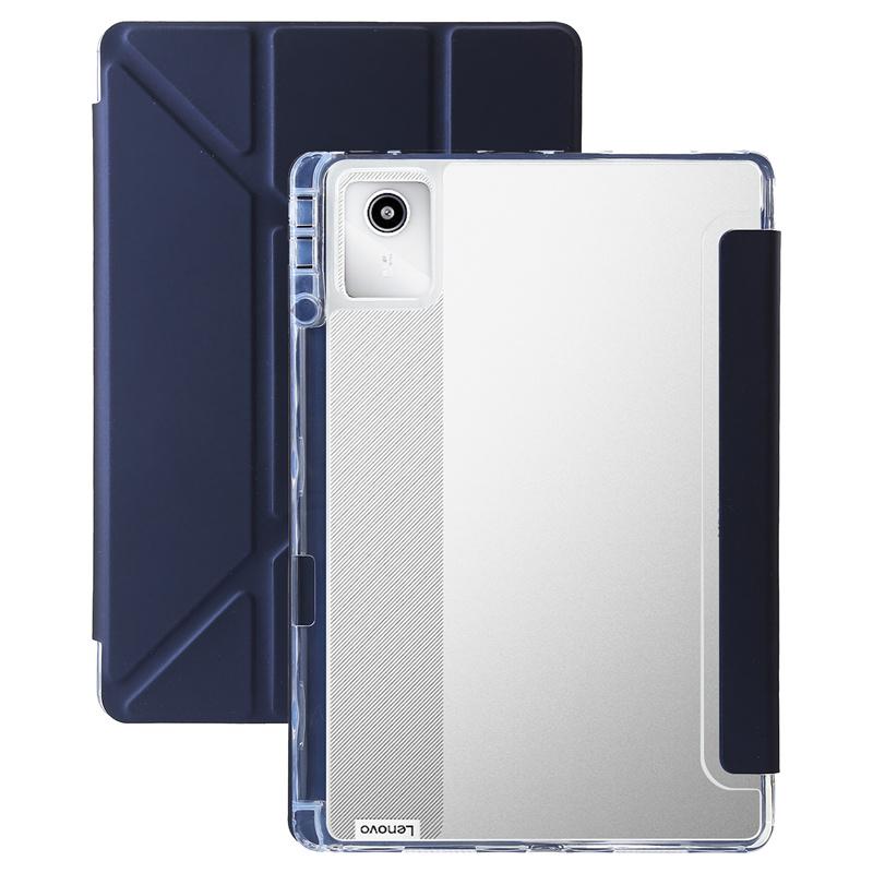 Чехол для Lenovo Tab M11, многослойная складная подставка, прозрачная задняя крышка, магнитный планшет для Lenovo Xiaoxinpad Xiaoxin Pad 2024, 11-дюймовый чехол