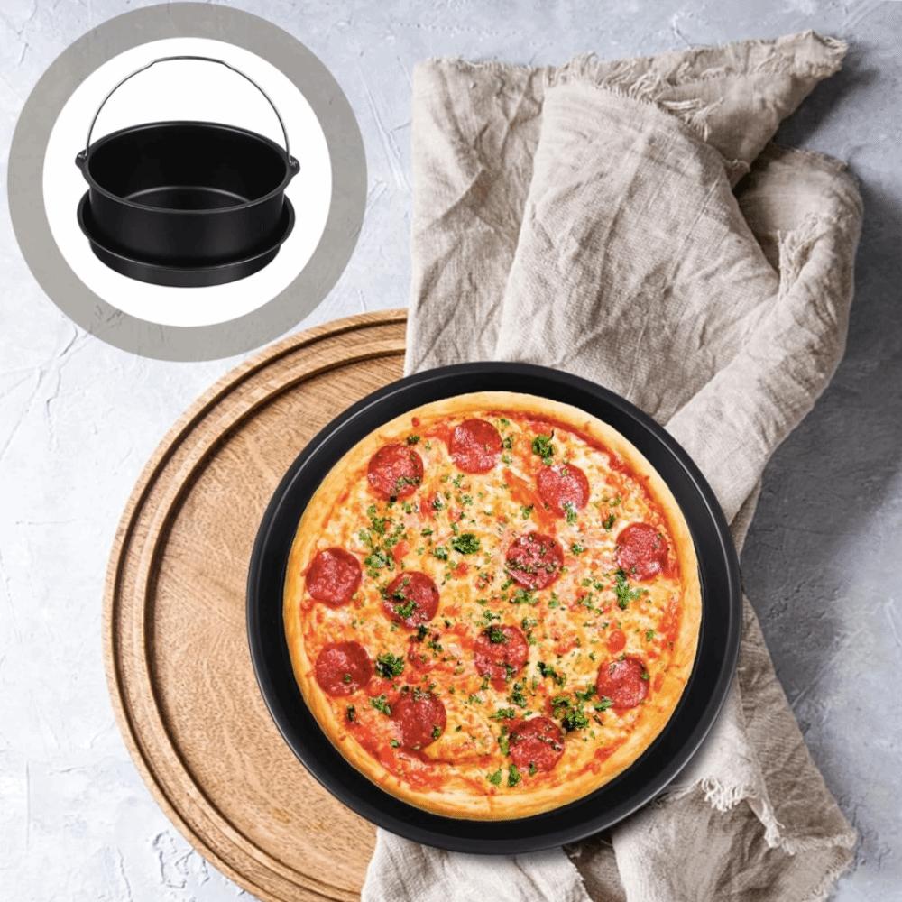 6/7/8/9 Inch Round Cake Mold Carbon Steel Air Fryer Pot Air Fryer Baking Pan Set Roast Chicken