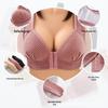 Plus Size Wire-Free Front Closure Bra with Side Support and Underarm Fat Coverage