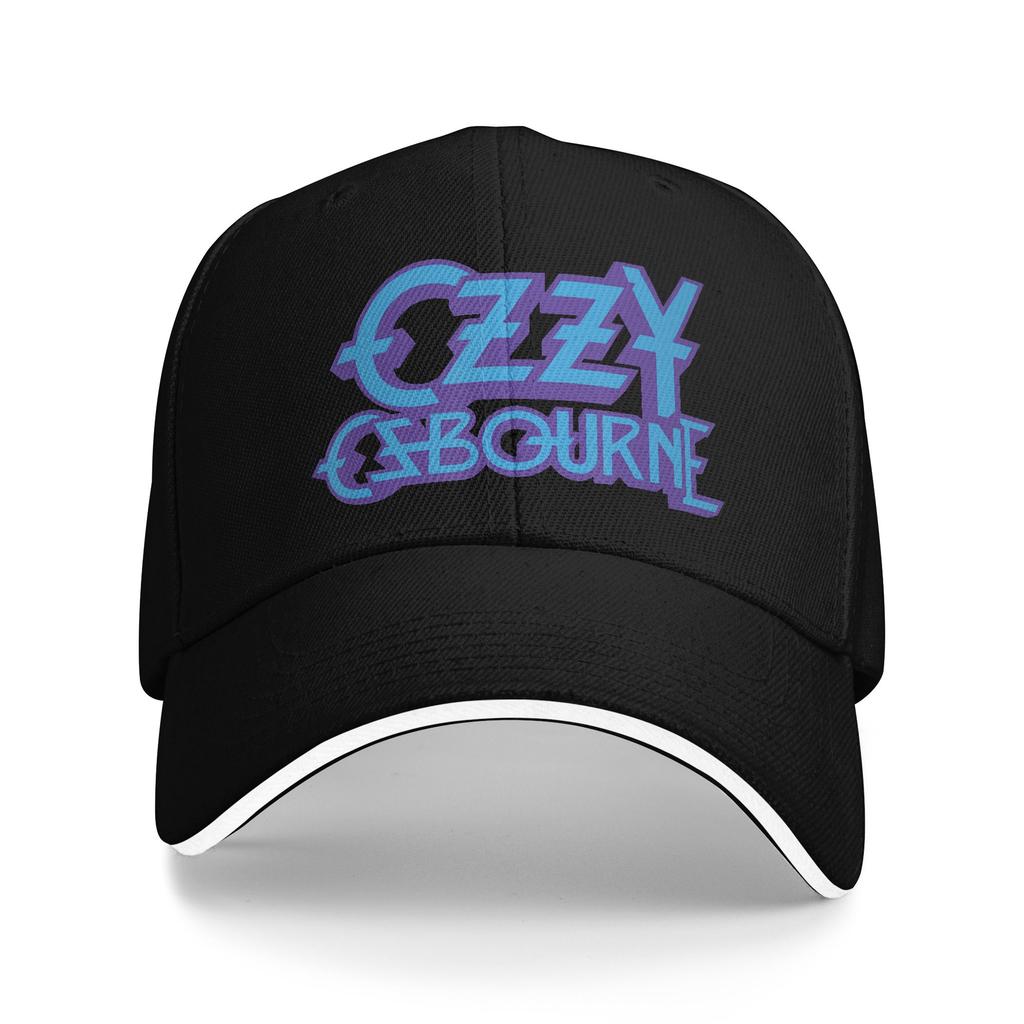 Ozzy Osbourne Purple and Blue Logo Baseball Cap Casual Hip Hop Hats Summer Men Adult Running Hippie Snapback Cap