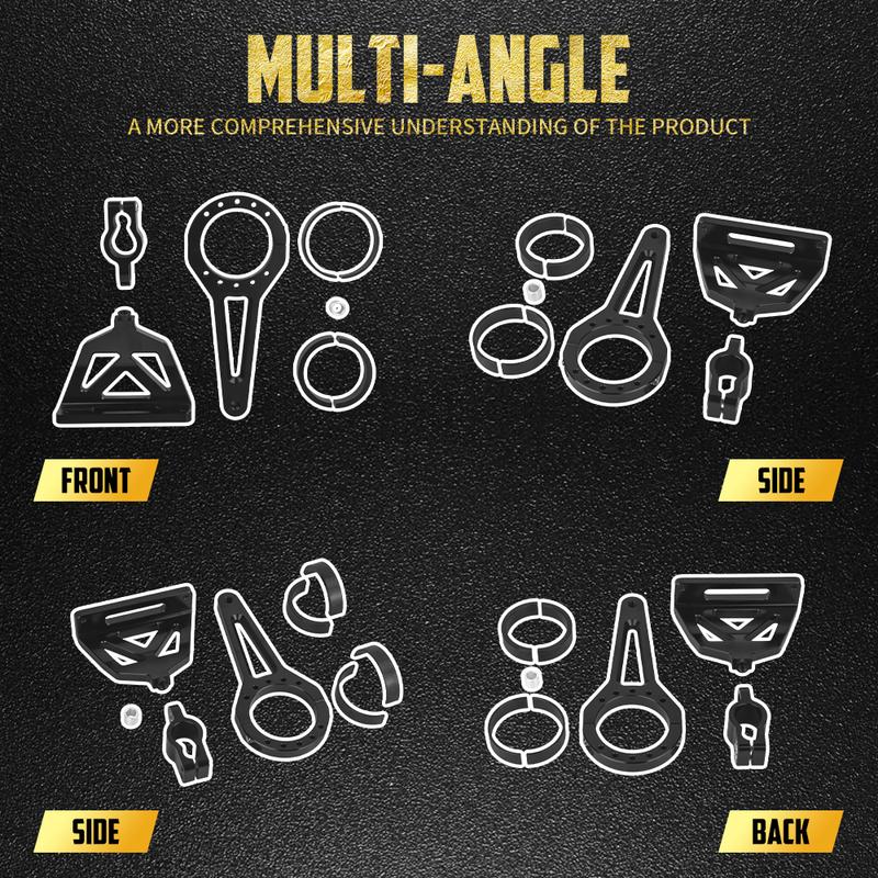 Motorcycle Steering Damper Bracket Shock Absorber Kit For Harley Road Glide 15-UP W/ Front Forks 54mm/58mm/49mm Suspension Parts