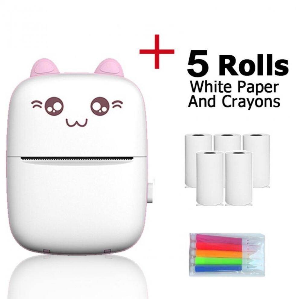 Self-adhesive small portable wireless thermal photo printer pocket student mini wrong label printer