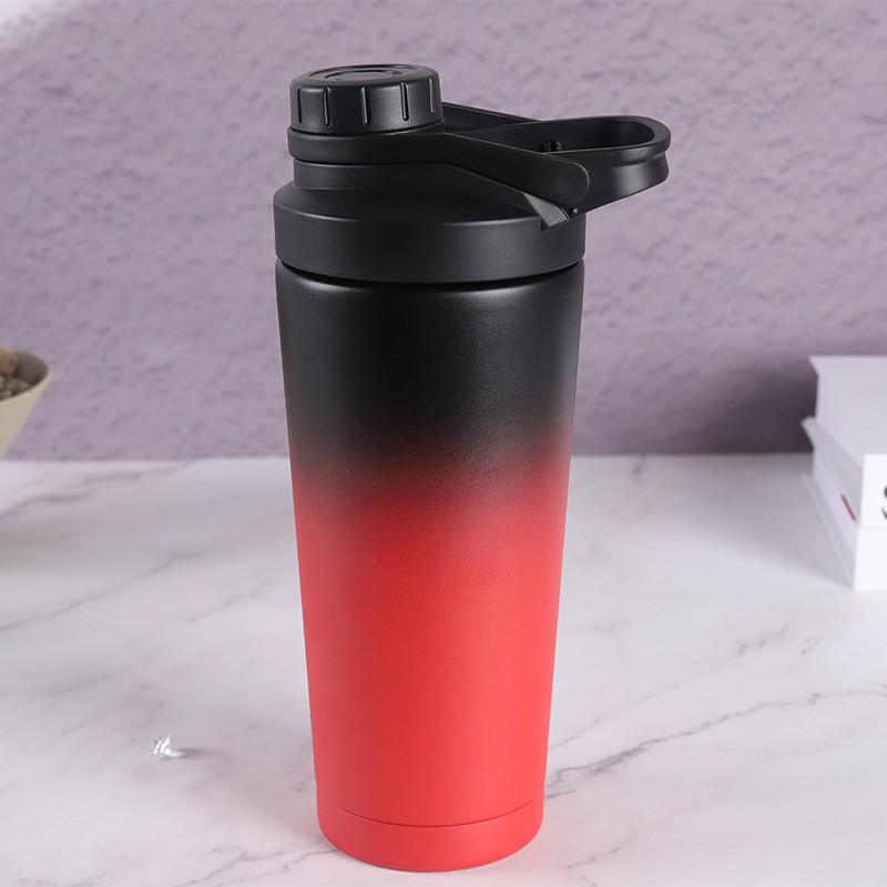 Stainless Steel Double Wall Vacuum Insulated Tumbler 750ml Leakproof Screw Cap Shaker Cup Protein Powder Gym Fitness Water