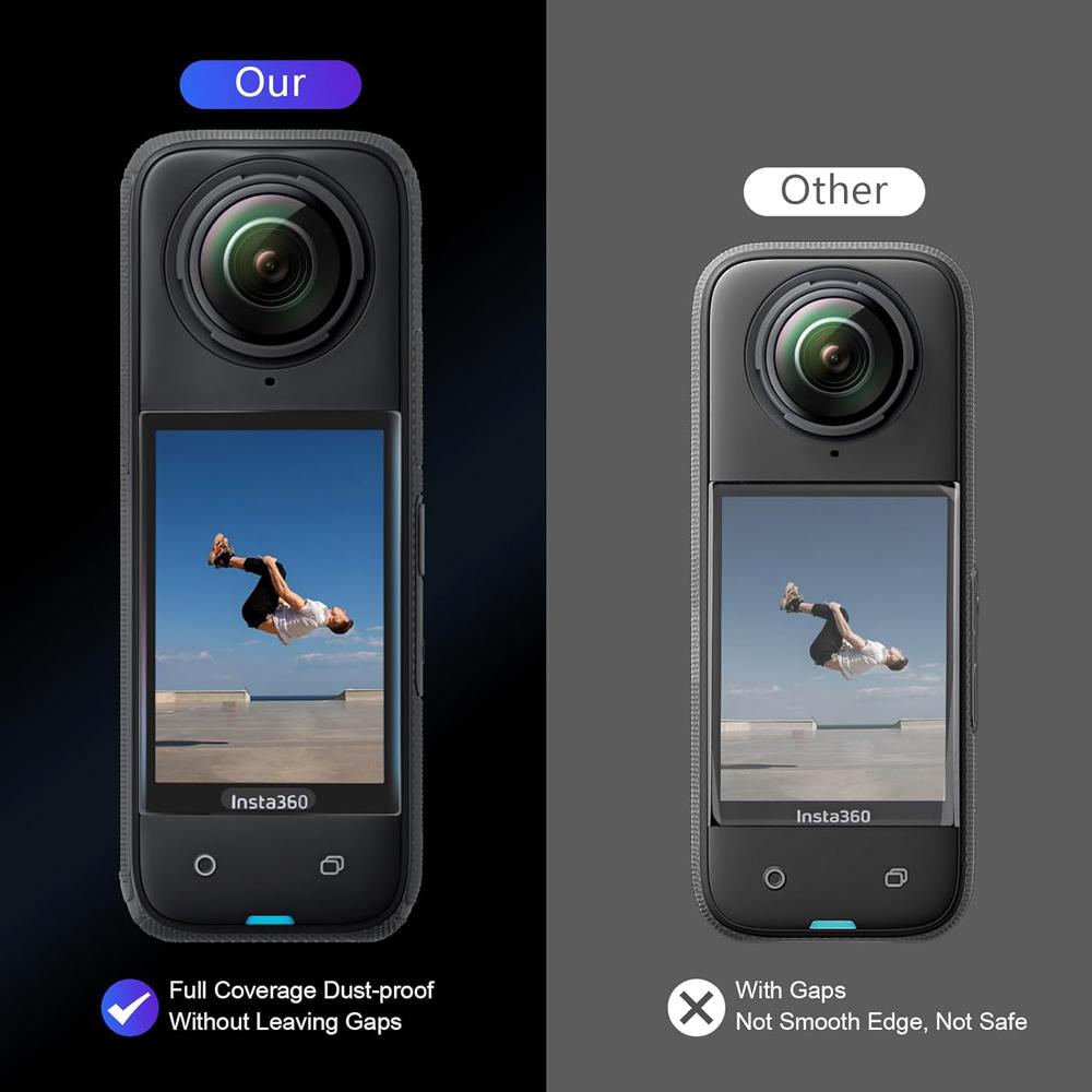 Защитная пленка для экрана 9H Изогнутая HD Закаленное стекло Сверхтонкая Защита ЖК-дисплея для Экшн-камеры Insta360 X4 Аксессуары