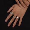 Zinc Zinc Alloy Male Female Butterfly Women Finger Ring Korean Style Ring Love Heart Ring Set Fashion Jewelry
