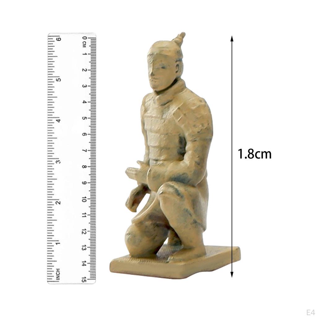 1/64 Фигурка Цинь из Китая Миниатюрная кукла из смолы для кукольного домика Диорамы Ландшафтный орнамент