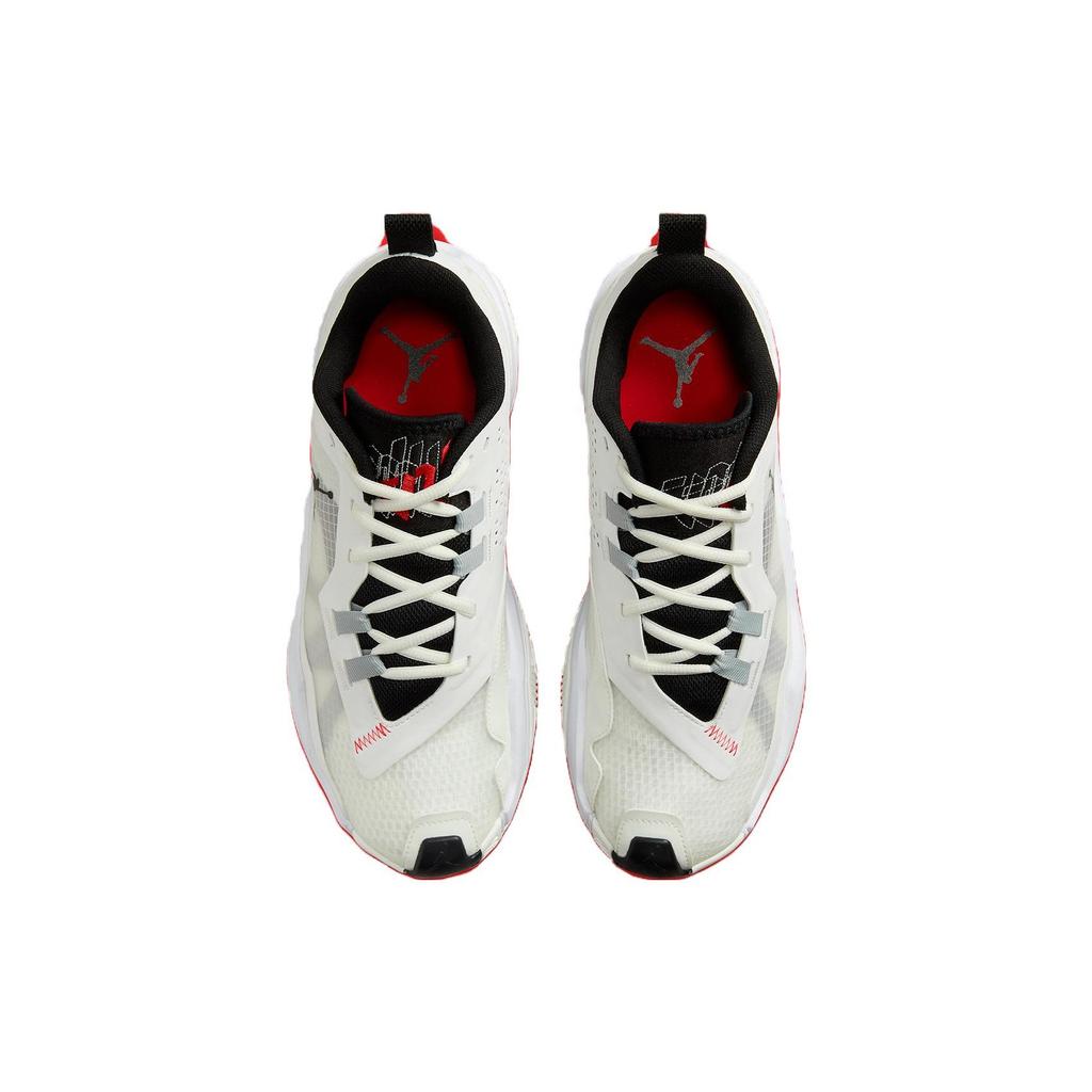 Air Jordan One Take 4 Sail Black Men Sneakers Cream Wolf-Grey Challenge-Red DZ3338-106