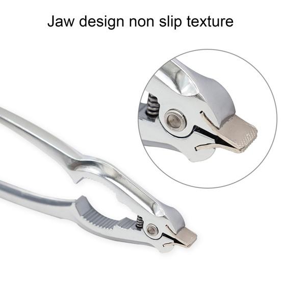 Crab Cracker Labor Saving Automatic Rebound Spring Design Mirror Polished Non-slip Multi-functional Zinc Alloy Lever Handle Seafood