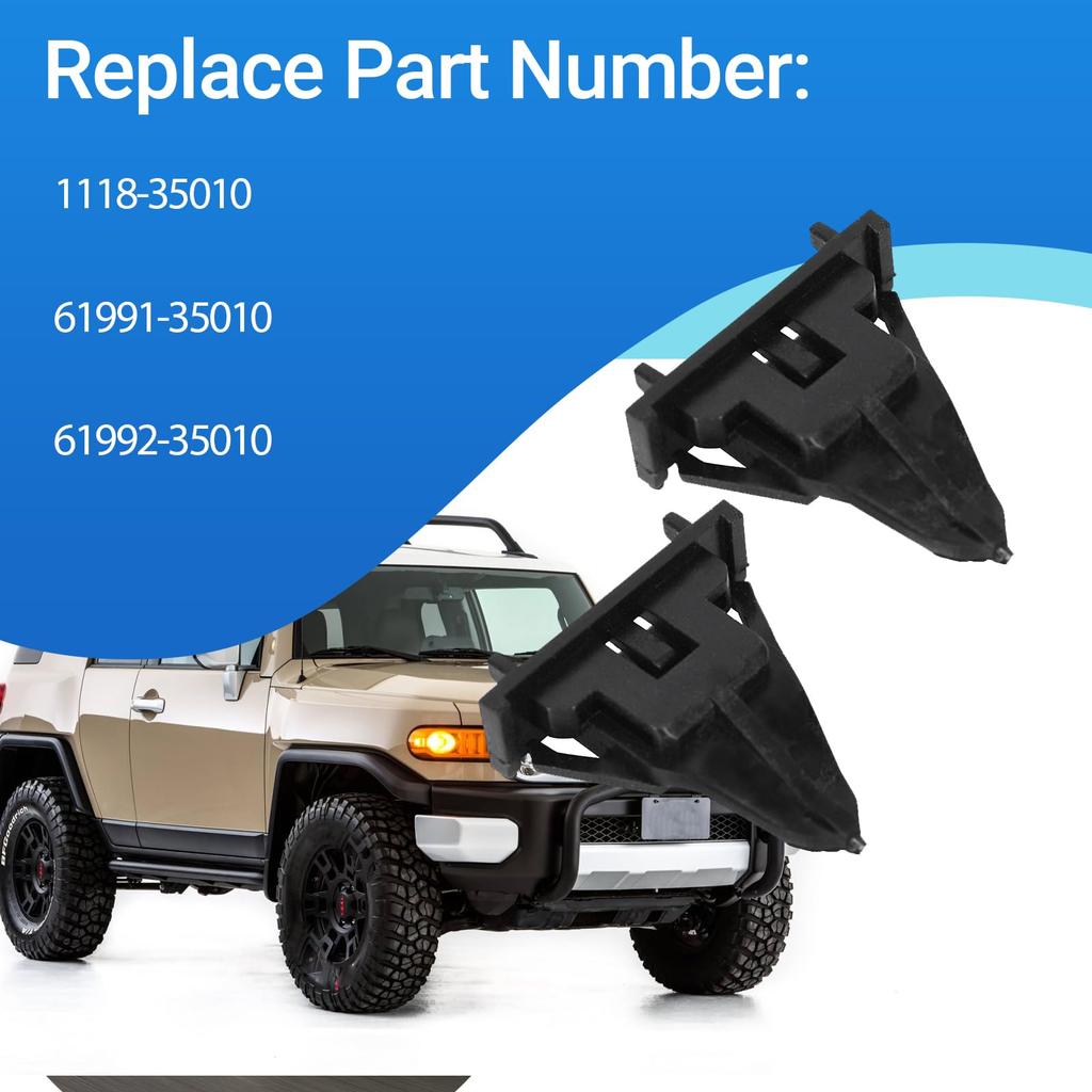 CULMKARI Комплект фиксаторов молдинга переднего крыла и верхней панели для Toyota FJ Cruiser 2007-2014 8 шт.