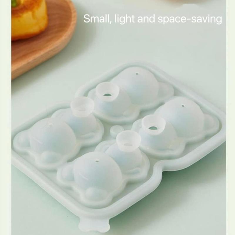 Bear Ice Cube Mould Silicone Ice Cube Home Ice Cream Ice Cream Frozen Ice Ball Ice Box Ice Mould