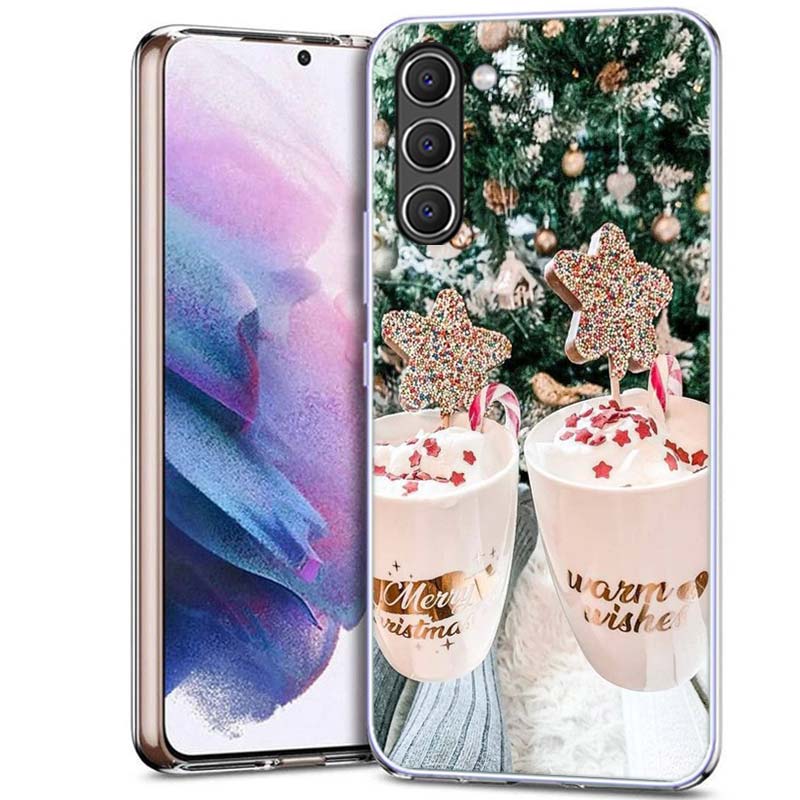 Зимний Кофе Рождественский Чехол для Телефона для Samsung A17 A37 A57 A55 A35 A25 A15 A54 A14 A24 A34 A13 A23 A33 A53 A07 A05S A04S A03 A73