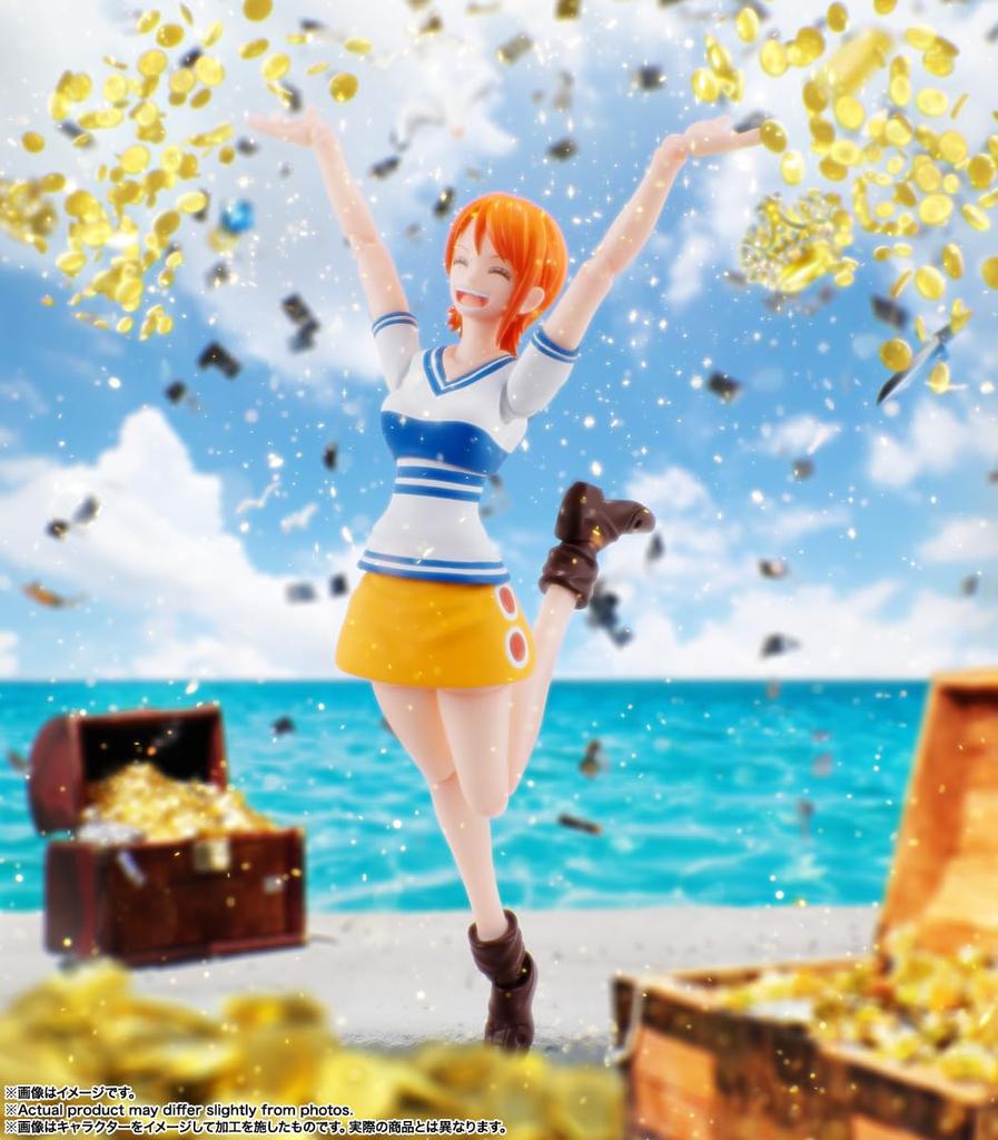 TAMASHII NATIONS ONE PIECE Нами размером около 140 мм окрашенная подвижная фигурка SHFiguarts -Dawn Adventure- ABS&PVC