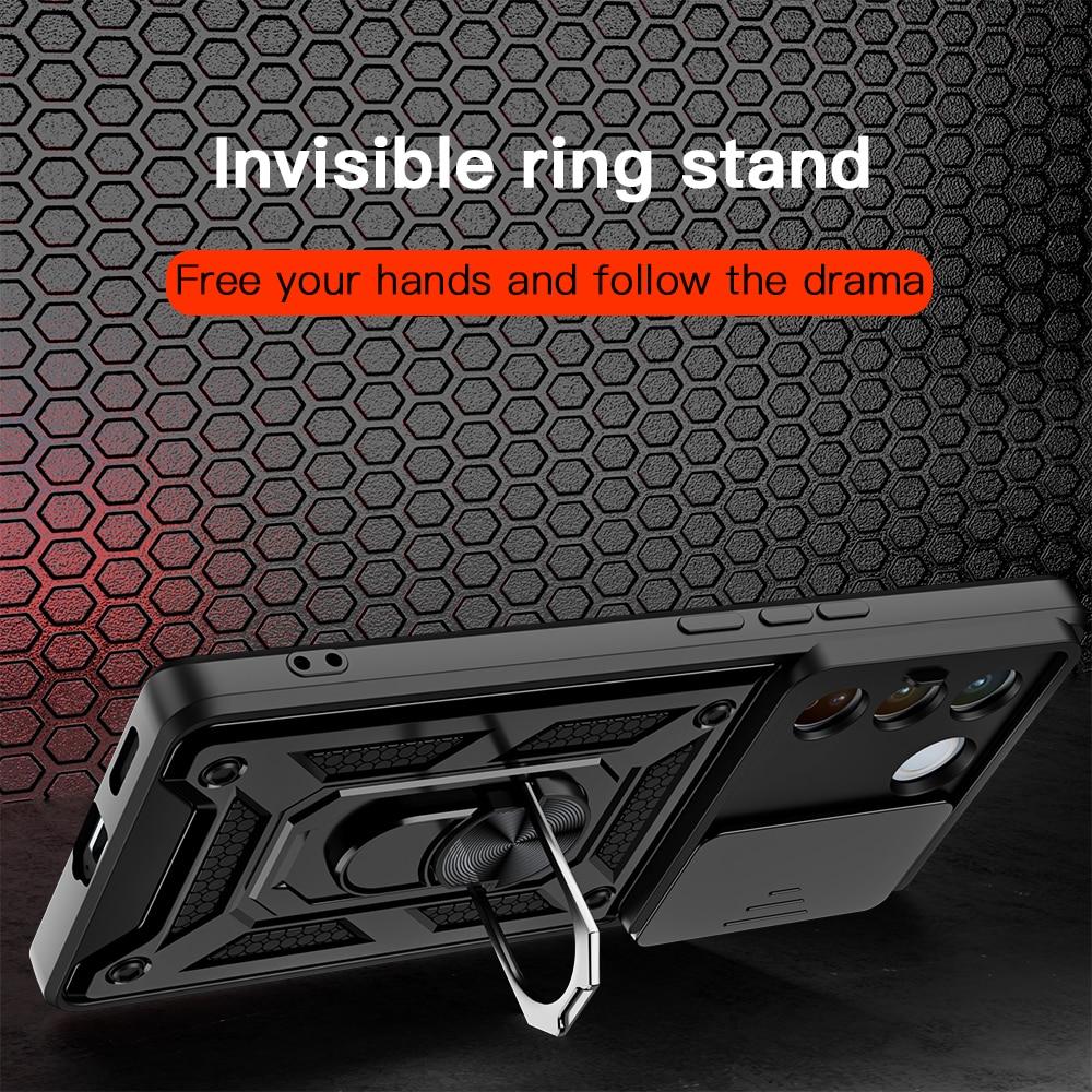 KEYSION Противоударный защитный чехол для VIVO V27 5G V27e V25e, защитное кольцо для объектива камеры, чехол-подставка для телефона для VIVO Y36 5G Y35