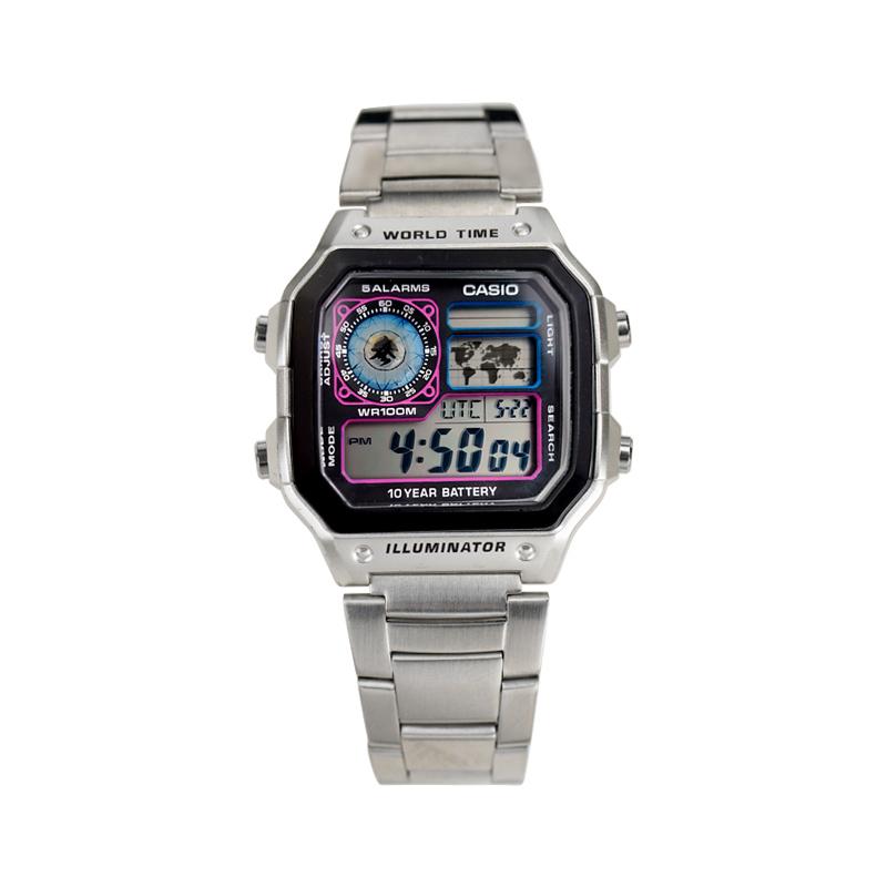 Casio Индивидуальные часы модифицированная серия простые спортивные водонепроницаемые ретро электронный механизм стальной ремешок такие же AE-1200(ВЭН-ГайЧжуан-ИВоЦзоШанСяньСань)