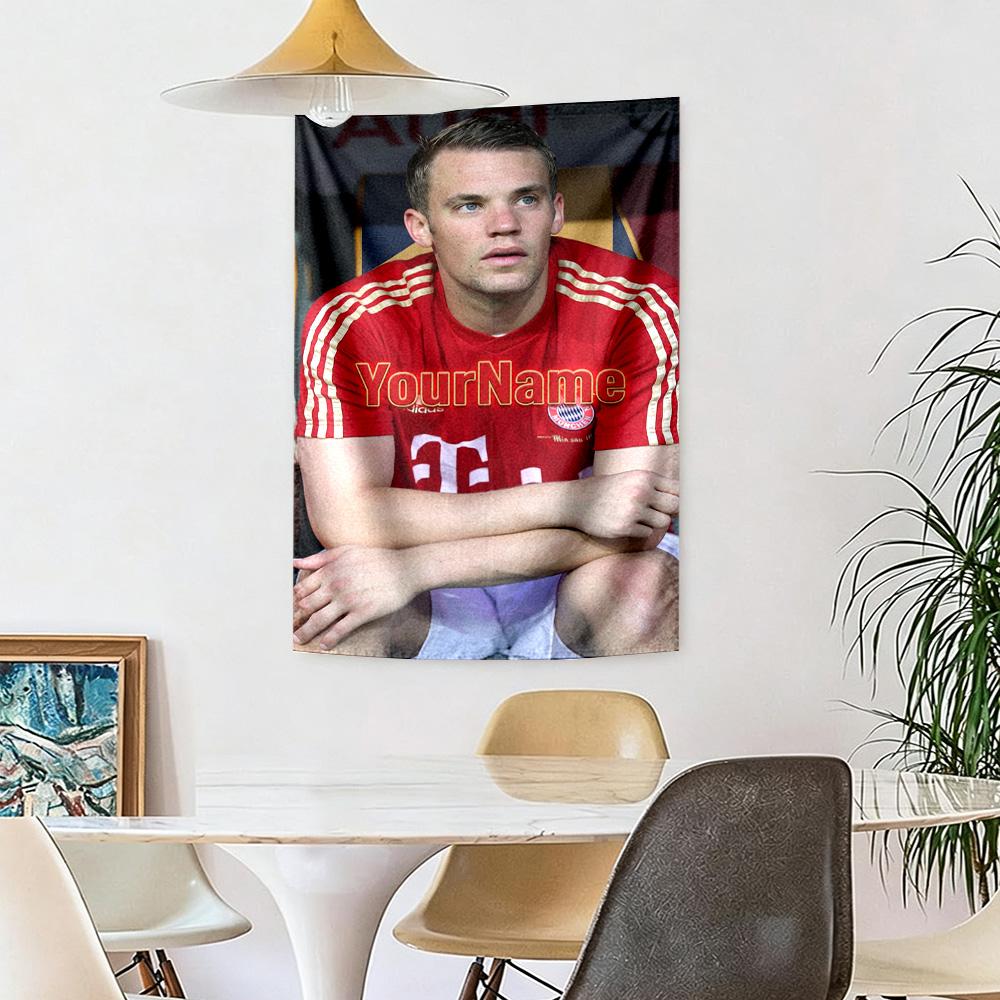 Bayern Munich Custom Your Name Wall Decor Tapestry Art For Pet Memorial Birthdaywedding Party Backdrop Family Gift