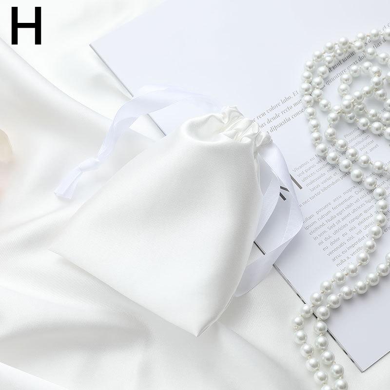 Сумка для ювелирных изделий из искусственного шелка, упаковочные мешочки, сумки на шнурке, подарочная сумка для конфет, свадебной вечеринки, макияжа