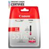 CANON CLI-551XL M High Yield Ink Cartridge - Magenta