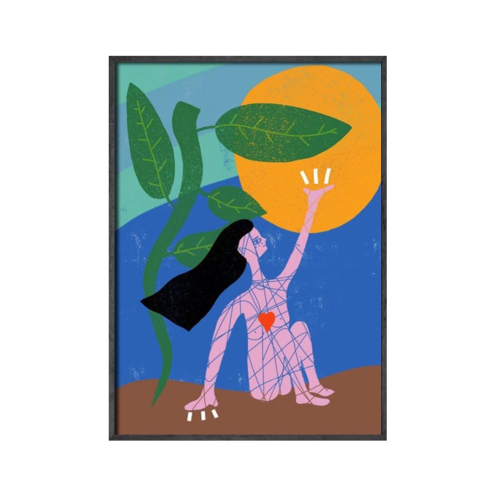 Феминистский мультяшный художественный принт, картина, мотивационная цитата, позитив, уход за собой, холст, постеры для девочек, настенный домашний декор, фотографии