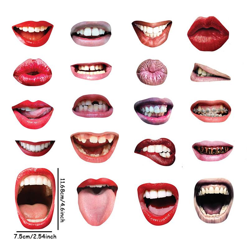 20pcs/Set Funny Lip Mouth DIY Photobooth Props Bachelorette Party Hen Party Bridal Shower Wedding Decortation DIY Photo Booth