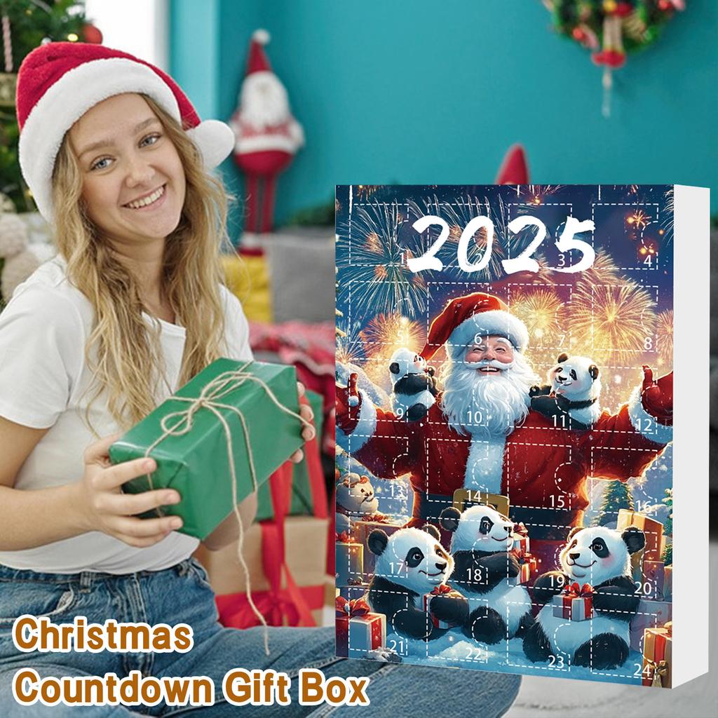 24-дневный рождественский адвент-календарь, календарь обратного отсчета, 2D-подвеска в виде плоского акрилового медведя, подвеска обратного отсчета, милый шарм в виде рождественской елки