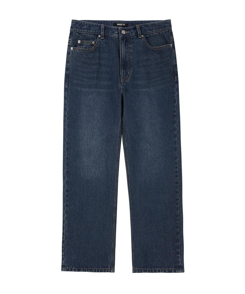 DRAW FIT Usual Tapered Denim Pants [Blue]