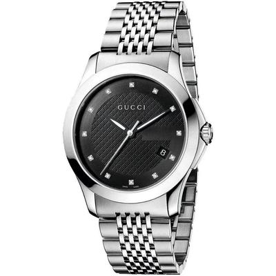 YA126405 G-Timeless мужские часы с черным циферблатом