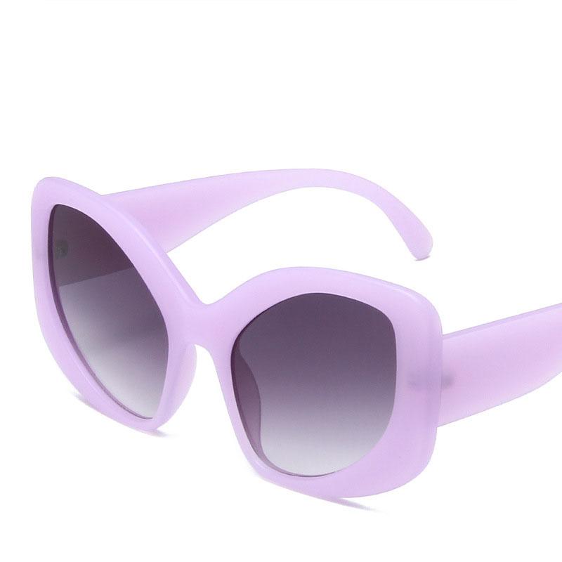 Неполяризованные большие солнцезащитные очки для женщин, модные овальные футуристические массивные солнцезащитные очки в стиле Y2k, изогнутые округлые очки