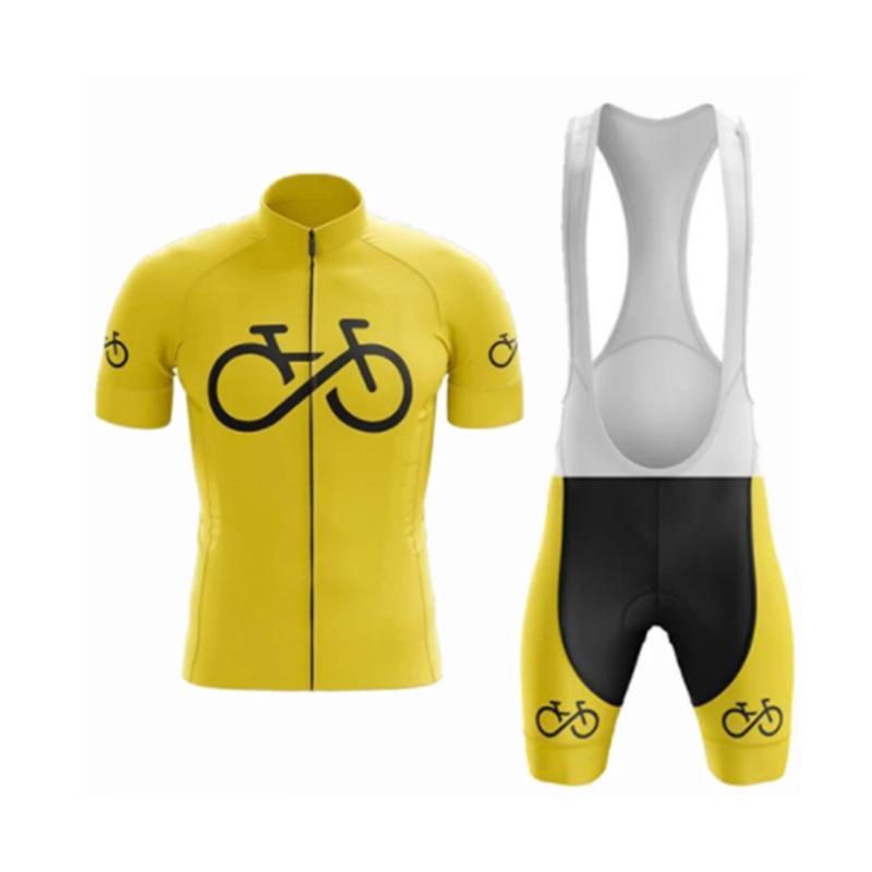 Summer cycling clothes road bike downhill clothes men's and women's short-sleeved cycling clothes set breathable perspiration