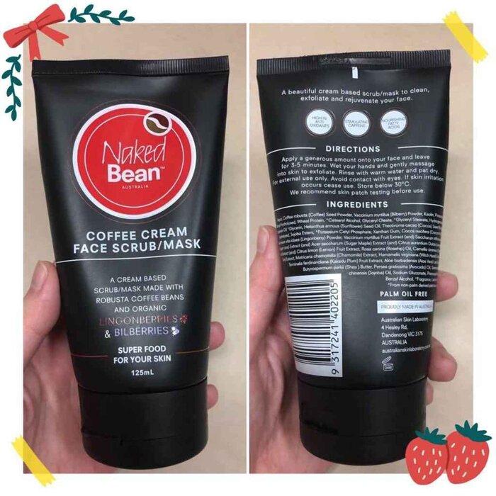 NAKED BEAN COFFEE CREAM FACE SCRUB MASK