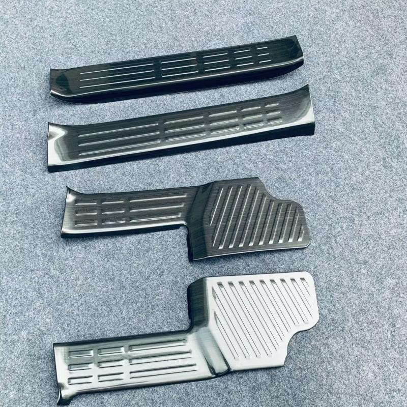 For Toyota Land Cruiser 250 Prado LC250 2024 inner car Door Sill Scuff Plate Door Welcome Pedal Threshold Bar Cover accesorios