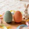 Декоративные пасхальные яйца Ручной работы Пастельные вязаные пасхальные яйца 2,36 дюйма Многоразовые весенние украшения для DIY корзин Украшения Настольное украшение