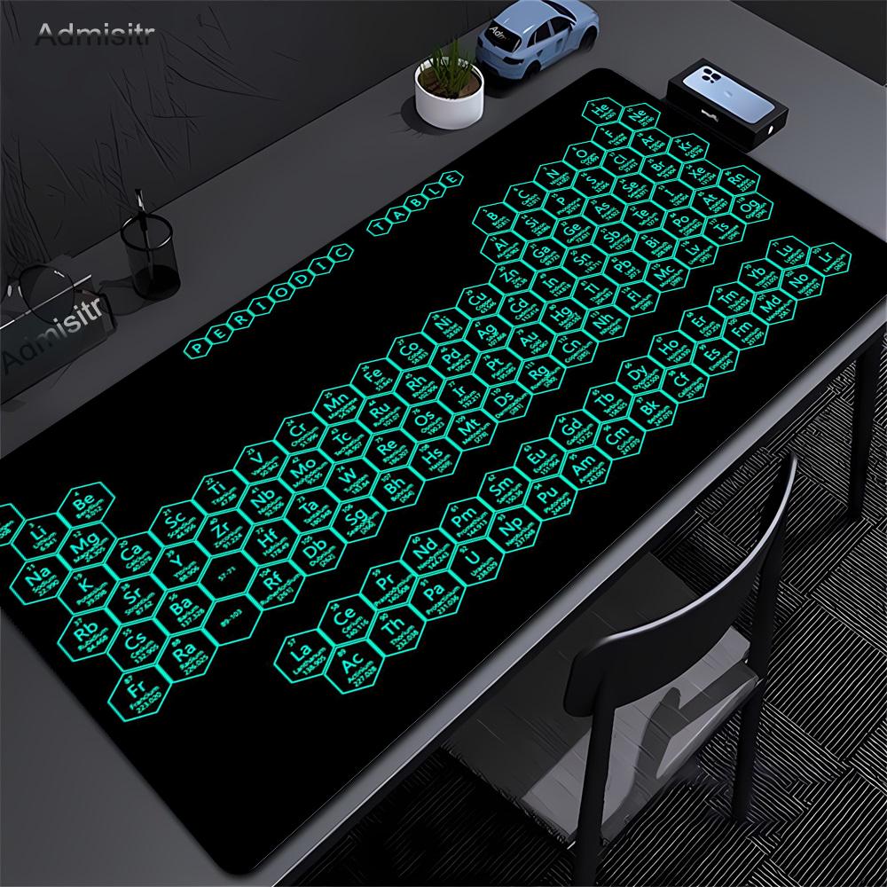 Коврик для мыши Периодическая таблица Цветной Игровой коврик для мыши Офисные аксессуары Ноутбук Офис Резиновый Нескользящий Резиновая прошитая кромка Настольный коврик