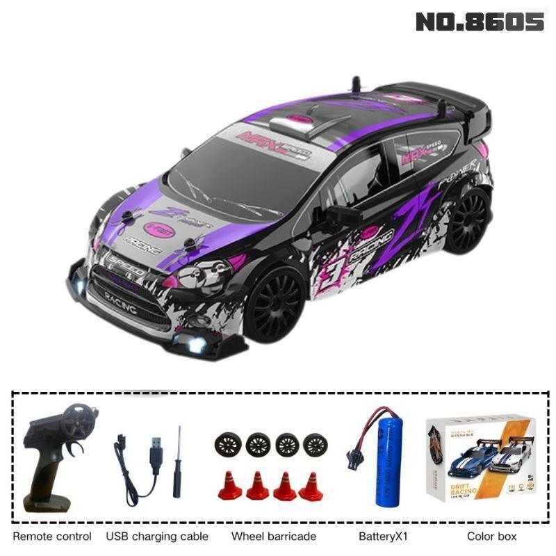 1:24 RC drift vehicle, Mustang 4WD cars, racing car with remote control, gift, competition racing car, children's toy