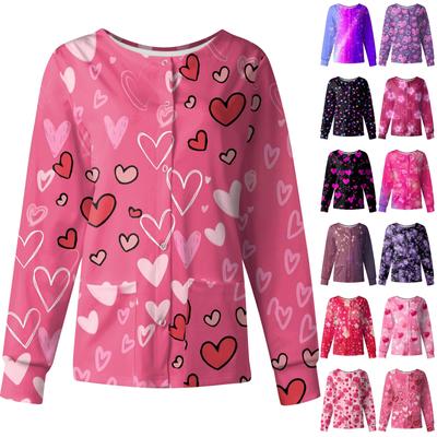 Женские топы с длинными рукавами и карманами, рабочий воротник-стойка, однобортный защитный комбинезон, куртка, рождественский топ