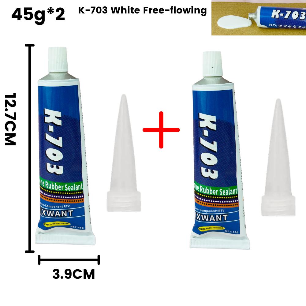 Silicone Industrial Adhesive 45g K-703 704 705 706 RTV Silicone Rubber Black White Transparent Electronic Component Sealing Glue