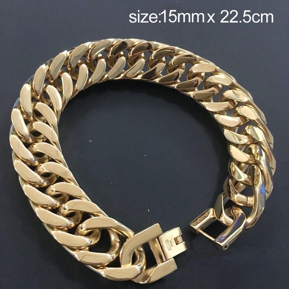Модные мужские браслеты из настоящего титанового сплава Панк-браслет Pulseras Высокополированные браслеты Классические ювелирные изделия Кружевной браслет 1,5 см