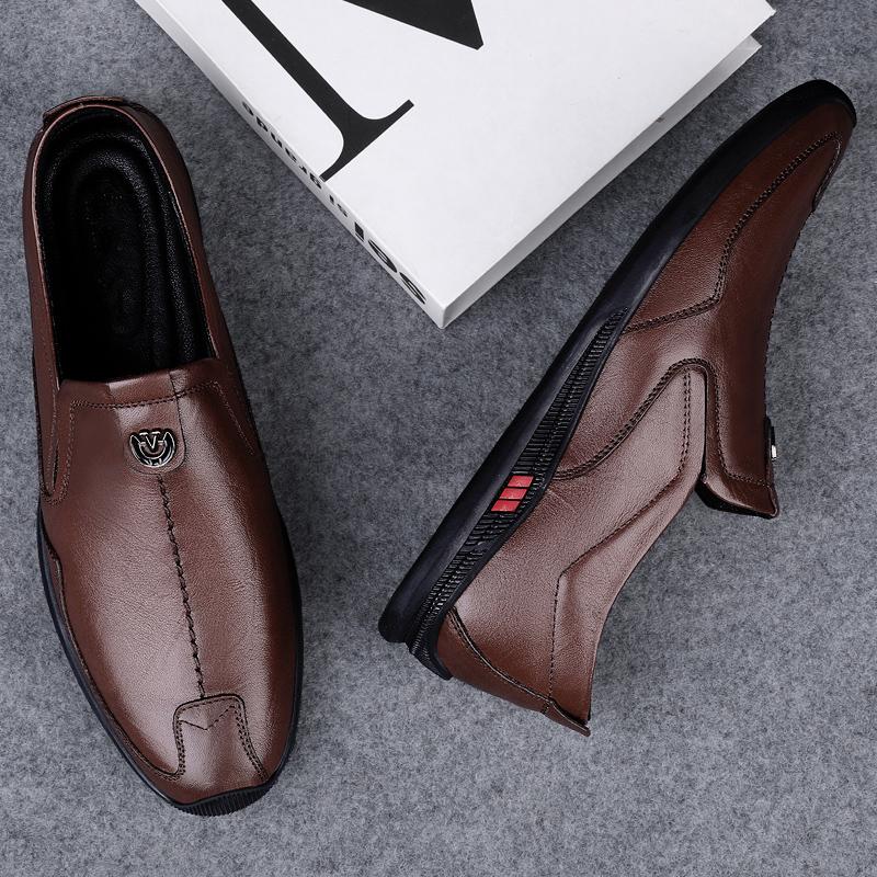 Модная мужская повседневная обувь из натуральной кожи, роскошные брендовые мужские мокасины, мокасины ручной работы, дышащие мужские туфли для вождения на плоской подошве