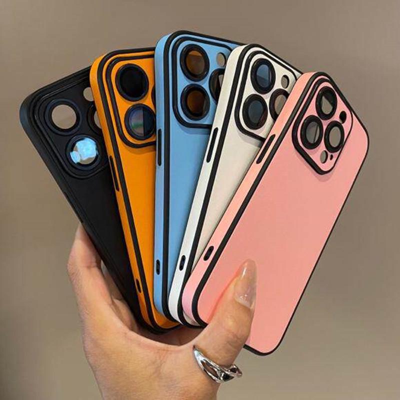 Чехол для iPhone 17 из натуральной пигментированной кожи, совместим с Apple 16 Pro Max, полное покрытие камеры, защита от падений.