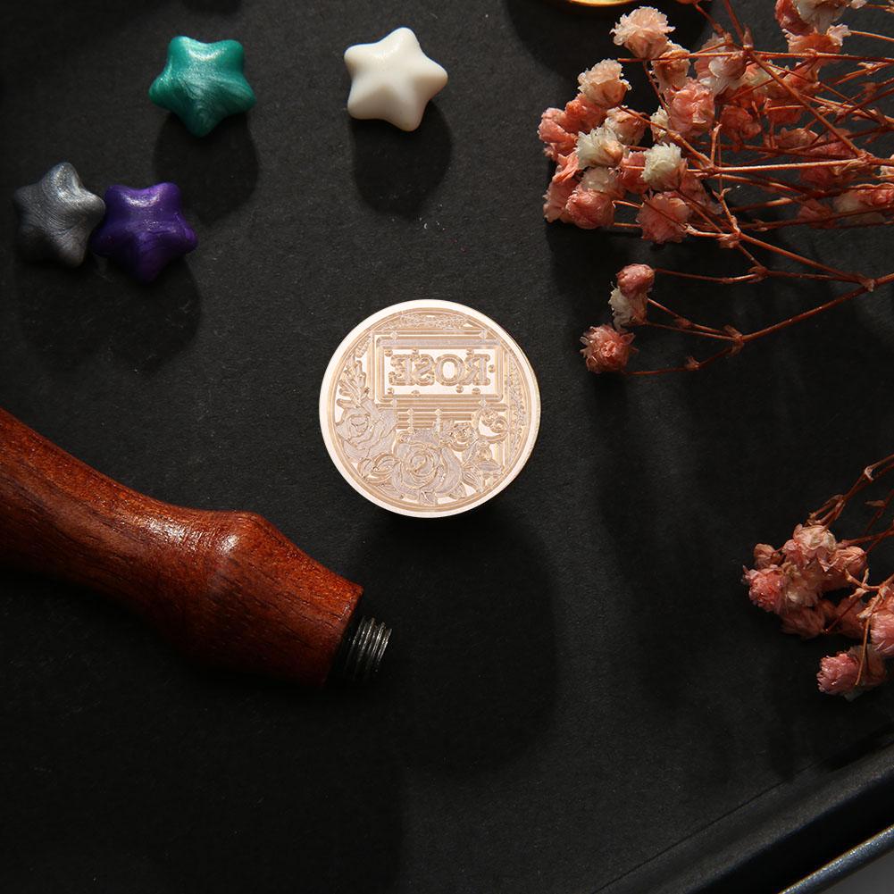 Ретро-антикварная круглая рамочка для уплотнения воска, огненная краска для свадебных приглашений, подарочной упаковки, скрапбукинга, открытки своими руками