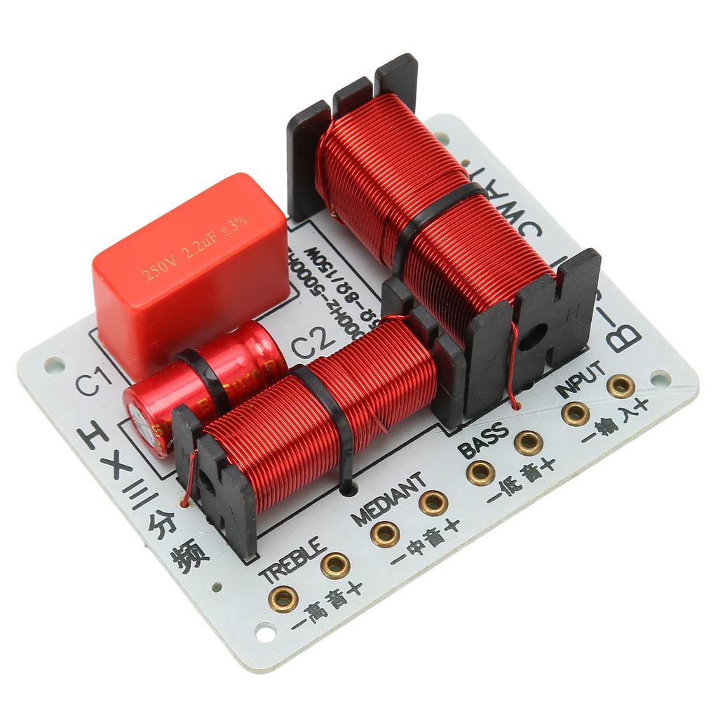 Speaker Frequency Divider Module Treble Bass HiFi 3 Way Audio Crossover Filter Distributor Board for DIY Speaker