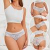1Pc Sexy Floral Lace Underwire Bras Panties Sets Hollow Out See-Through Romantic Lingerie Underwear Sexy Women Panties S-XL