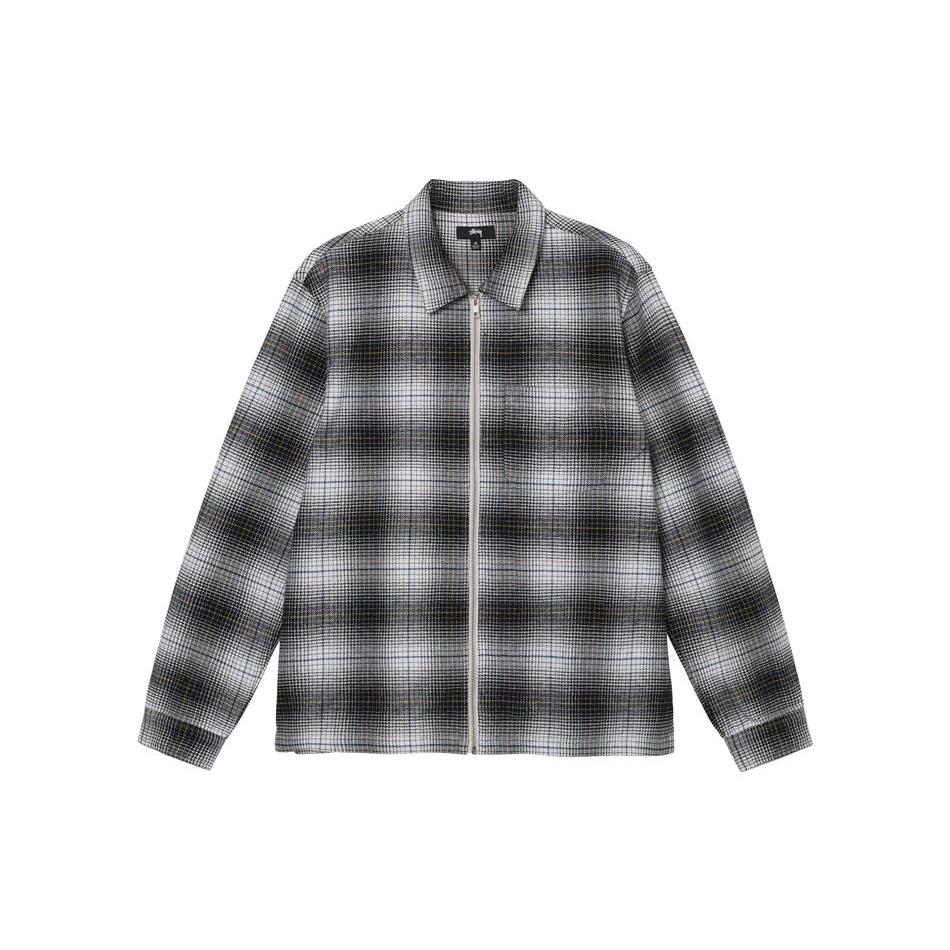Stussy Paul Shadow Plaid Zip Shirt 1110238