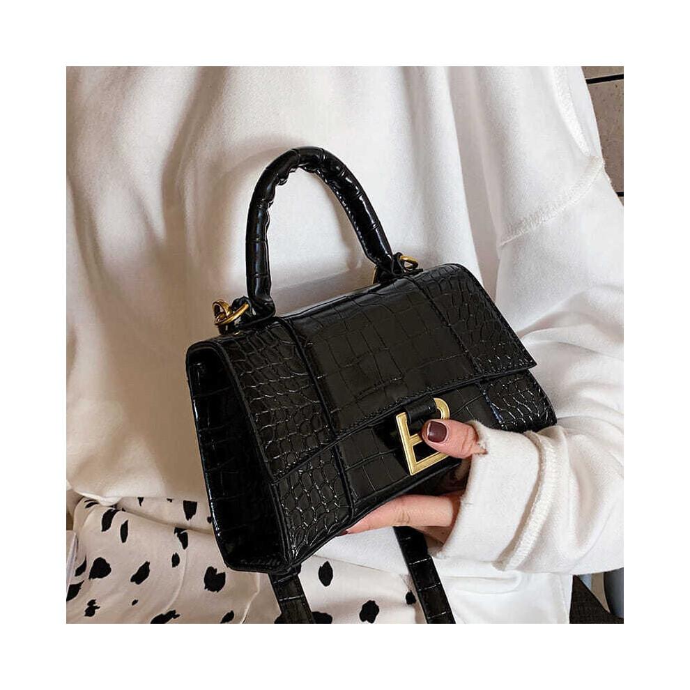 Designer Luxury Soft Top-Handle Tote Women Alligator Pu Leather Hourglass Handbag Girl Metal Shoulder Messenger Bags